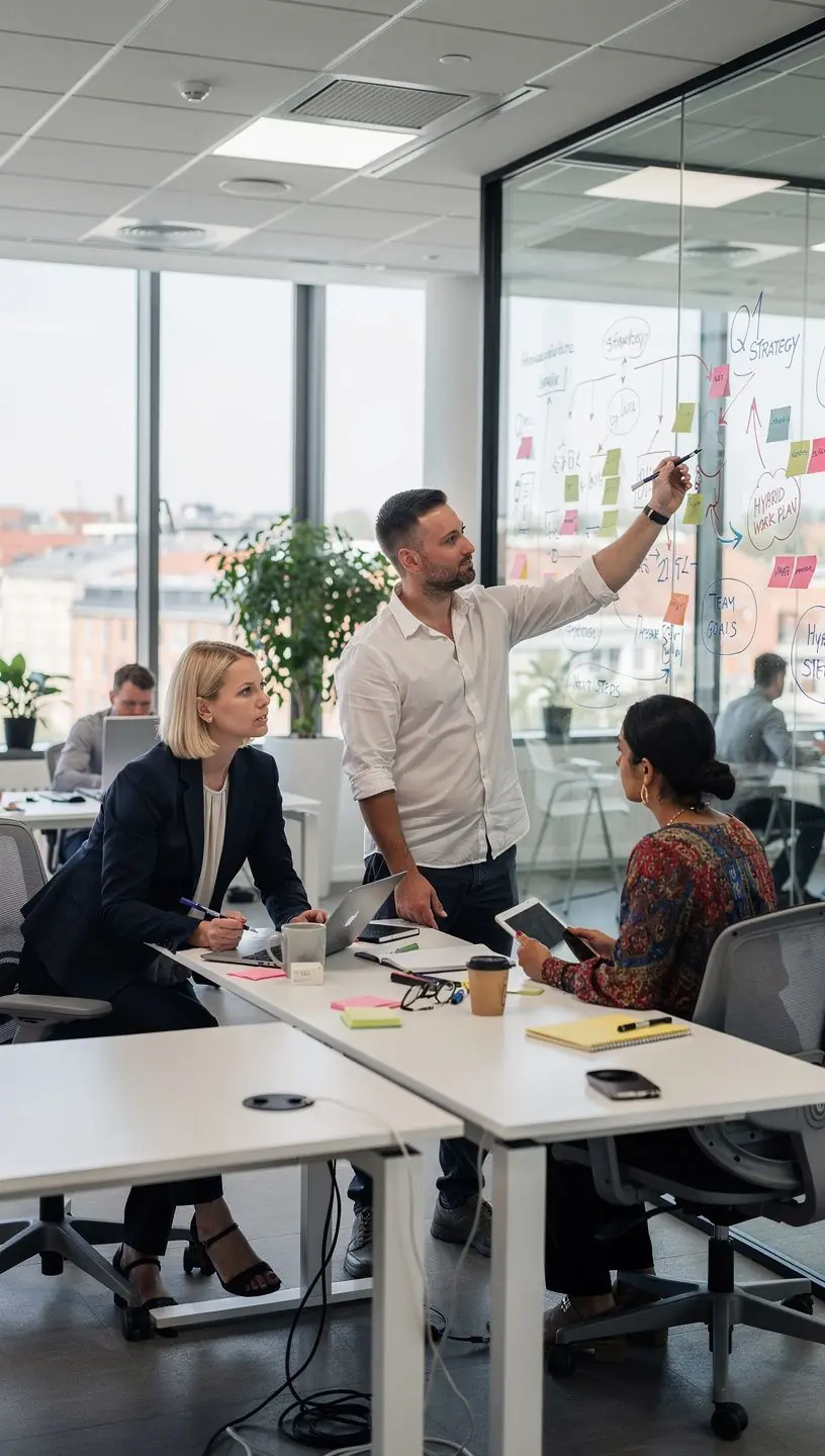 Paindlikud tööjaamad, mis toetavad hübriidset töökorraldust ja koostööd.